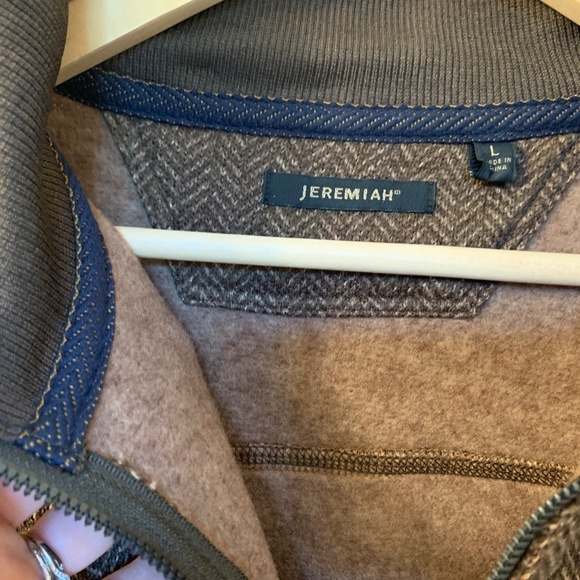 Jeremiah Clothing "LANCE" 1/4 zip Men's Pullover in Bittersweet - Picture 5 of 7